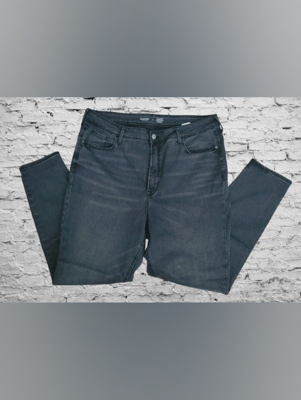 Old Navy Dark Wash Rockstar Super Skinny Extra High Rise Jeans, Women's Size 18